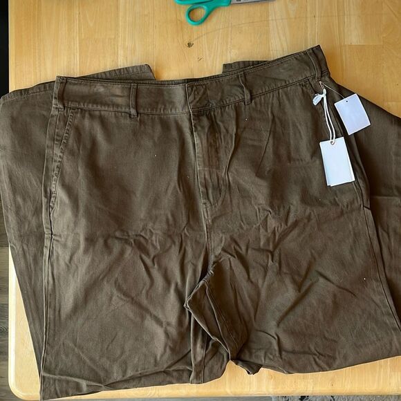 NWT GOOD AMERICAN Wide Leg Trousers 16 - Picture 1 of 3